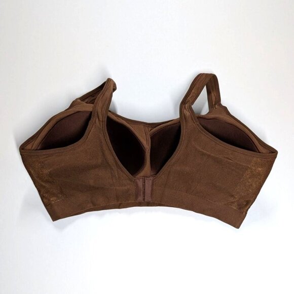 Truekind Daily Comfort Wirefree Shaper Bra Chocolate Brown Women's 4XL 44 46 48 - Picture 2 of 8